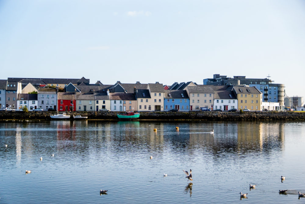 Houses on the Water in Galway, Ireland