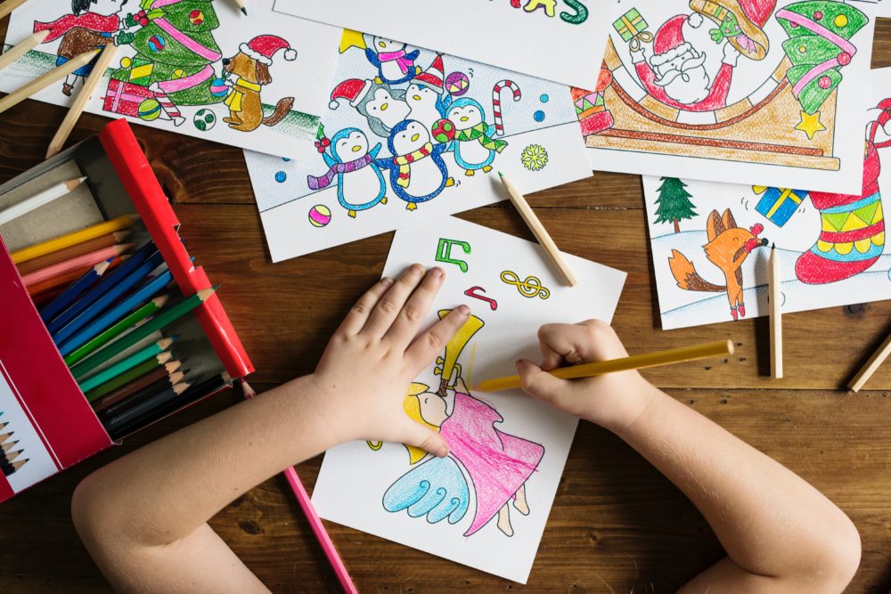 kids coloring for teachers