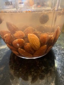 almonds in water