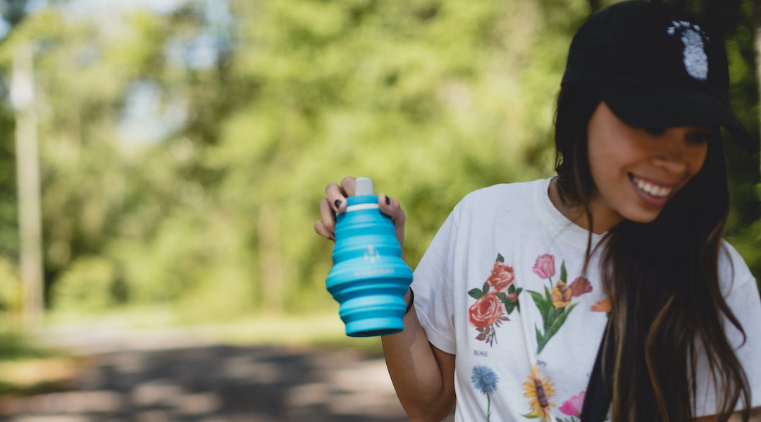 Take HYDAWAY Collapsible Water Bottles to concert and festivals