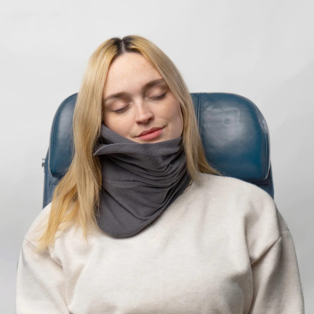 Red eye flights can be easy on the wallet but can wreak havoc on your health and mood. The TRTL Travel Pillow is a supportive yet soft travel pillow that folds down to less than half the size and weight of a traditional travel pillow.